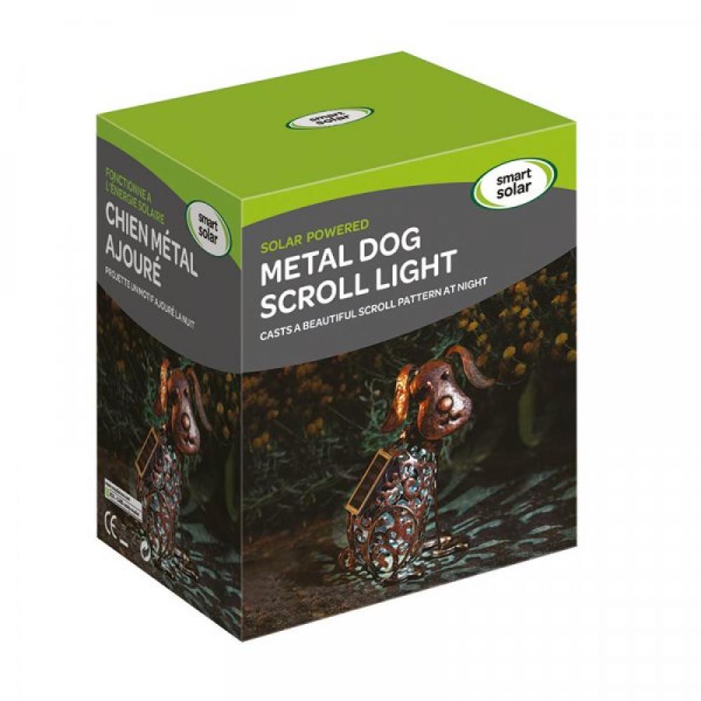 Solarleuchte Silhouette Hund 22 cm